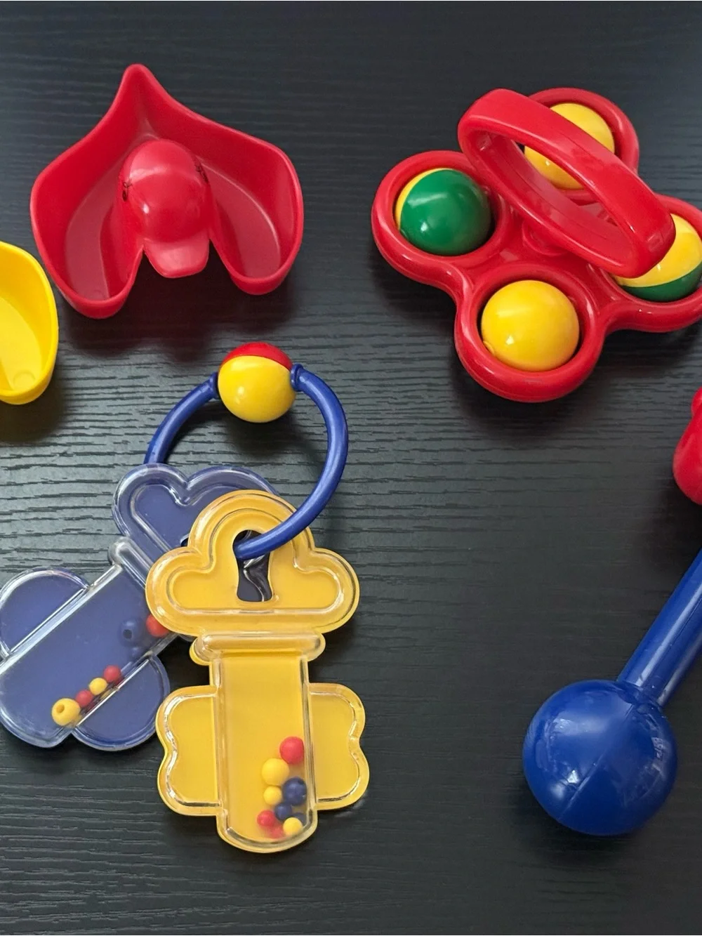 Vintage 1994 Battat Baby “My First Playset” (5) Piece Rattle Toy Set (EUC)